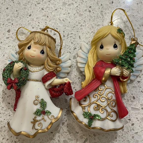 Precious Moments Holiday Vintage Precious Moment Angel Ornaments 2